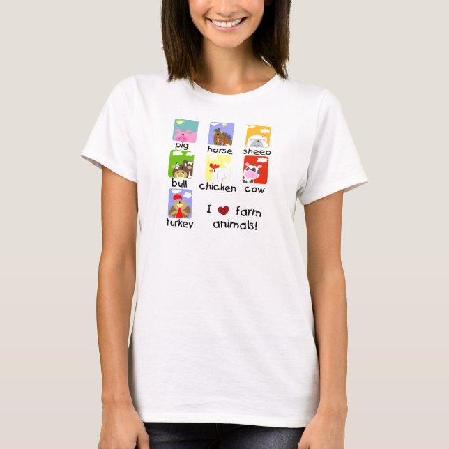 T-shirts et cadeaux d'animaux de ferme (Devant)