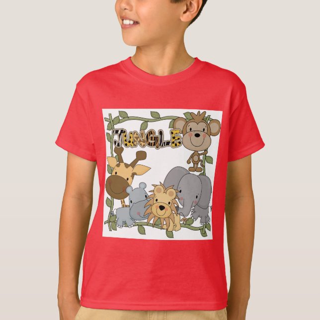 T-shirts et cadeaux d'animaux de jungle de bébé (Devant)