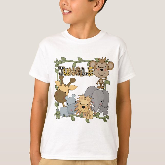 T-shirts et cadeaux d'animaux de jungle de bébé (Devant)