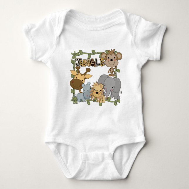 T-shirts et cadeaux d'animaux de jungle de bébé (Devant)