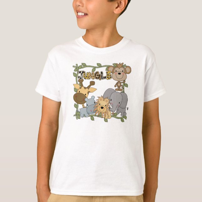 T-shirts et cadeaux d'animaux de jungle de bébé (Devant)