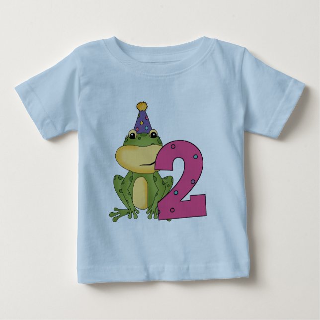 T-shirts et cadeaux d'anniversaire de grenouille (Devant)
