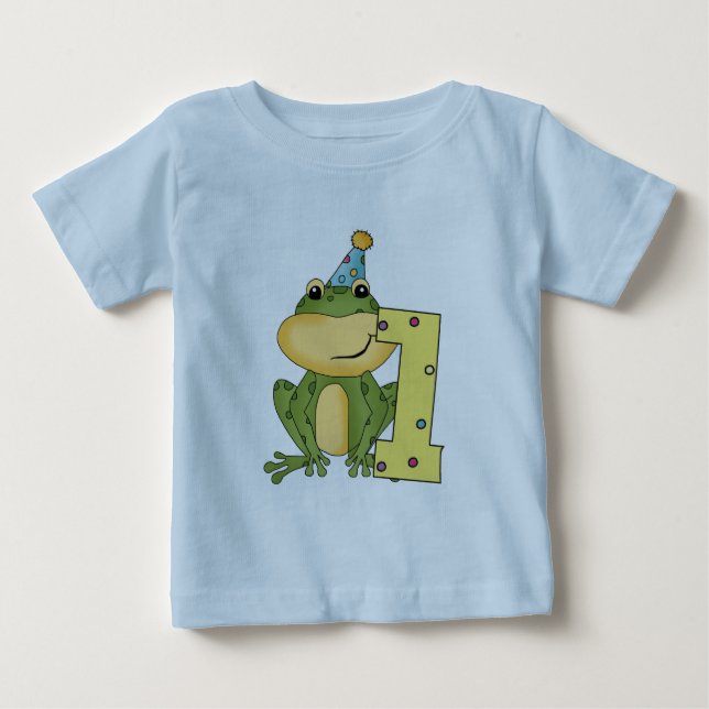 T-shirts et cadeaux d'anniversaire de grenouille (Devant)