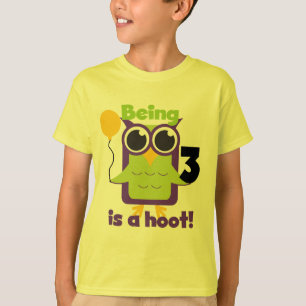 T-shirts et cadeaux d'anniversaire de Hoot Owl 3e