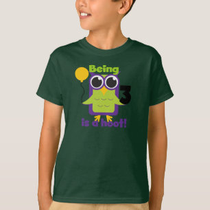 T-shirts et cadeaux d'anniversaire de Hoot Owl 3e