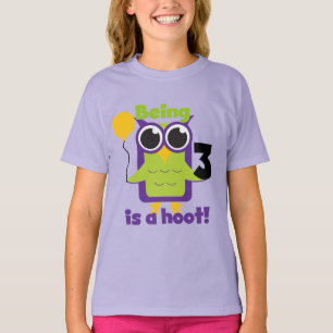 T-shirts et cadeaux d'anniversaire de Hoot Owl 3e