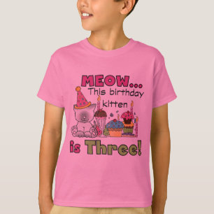 T-shirts et cadeaux d'anniversaire de la 3e Kitten