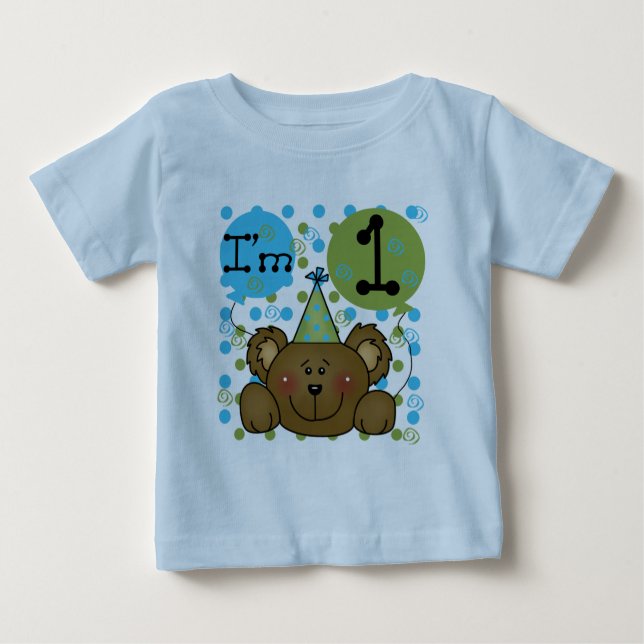 T-shirts et cadeaux d'anniversaire d'ours de (Devant)