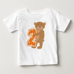 T-shirts et cadeaux de 2e anniversaire de l'ours