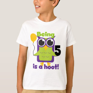 T-shirts et cadeaux de 5 ans de Hoot Owl
