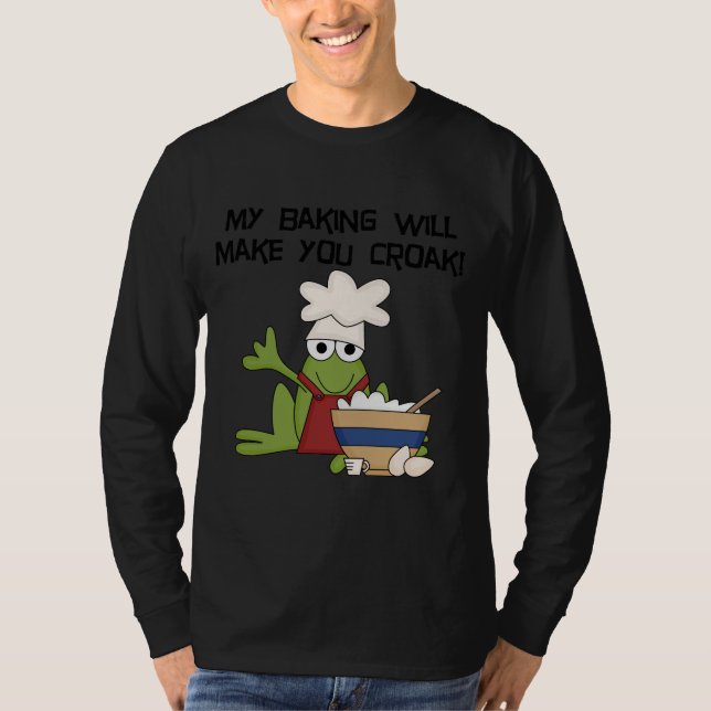T-shirts et cadeaux de Baker de grenouille (Devant)