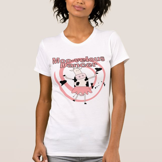 T-shirts et cadeaux de ballerine de vache (Devant)