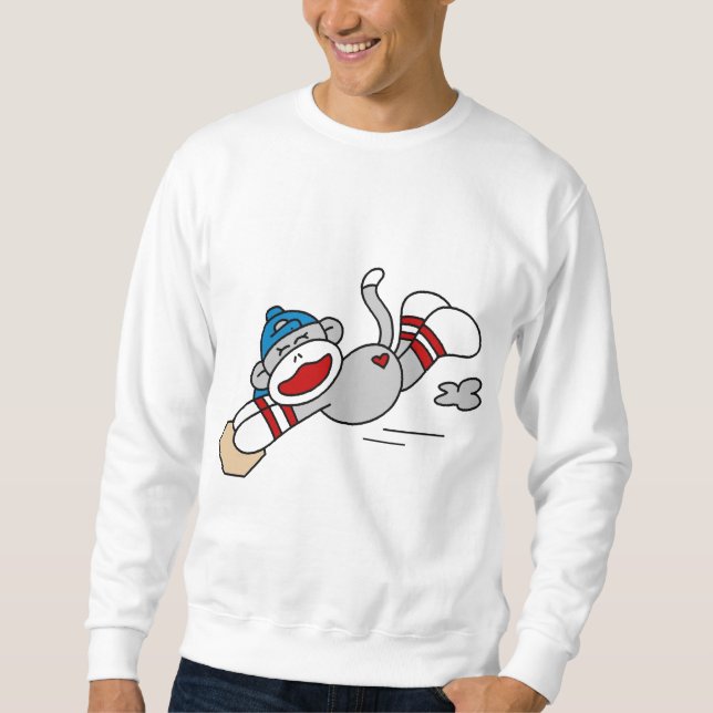 T-shirts et cadeaux de baseball de singe plongeant (Devant)