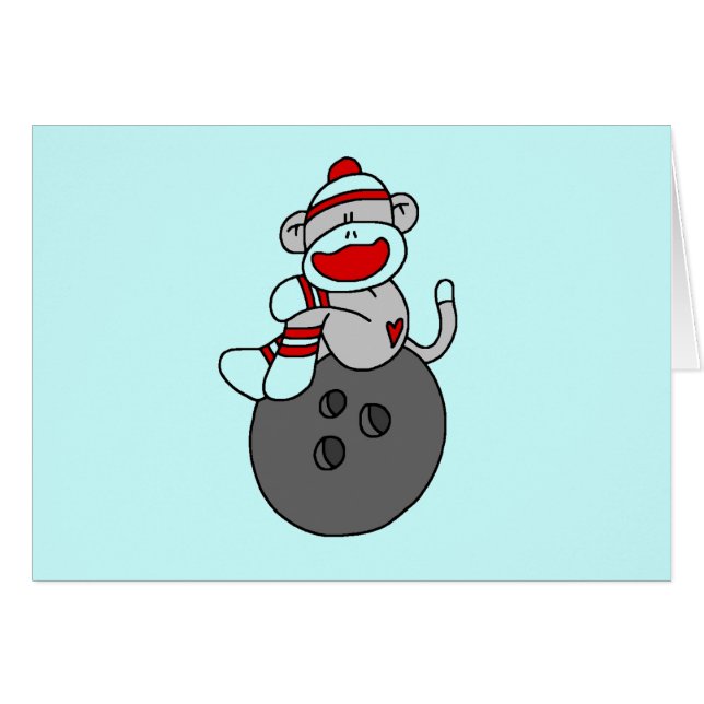 T-shirts et cadeaux de bowling de singe de (Devant horizontal)