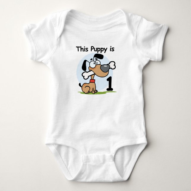 T-shirts et cadeaux de cet anniversaire de chiot (Devant)