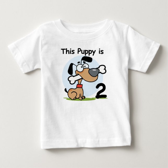 T-shirts et cadeaux de cet anniversaire de chiot (Devant)