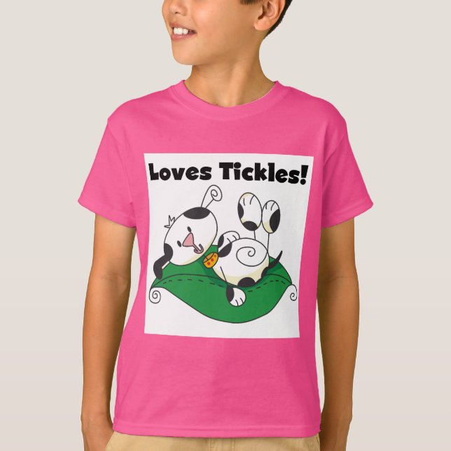 T-shirts et cadeaux de chatouillements d'amours (Devant)