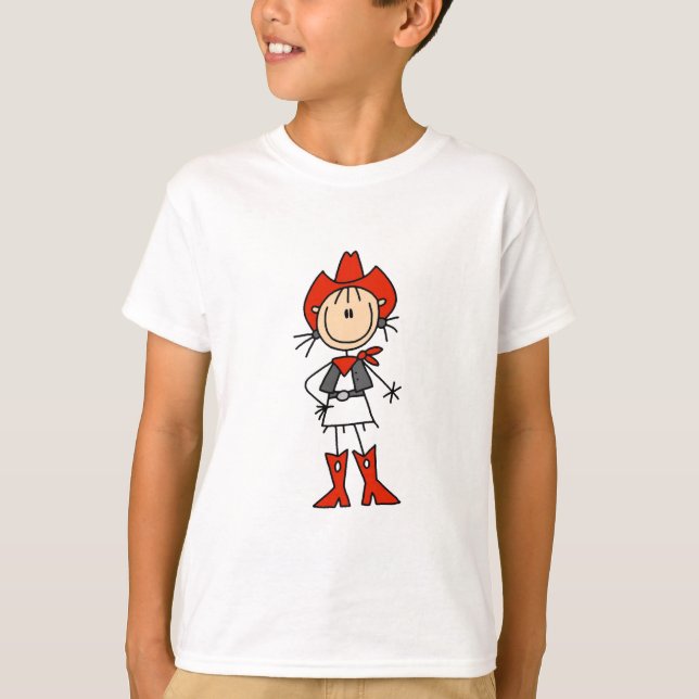 T-shirts et cadeaux de cow-girl de Red Hat (Devant)