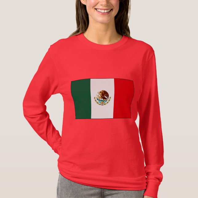 T-shirts et cadeaux de drapeau mexicain (Devant)