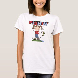 T-shirts et cadeaux de fille de Fishin