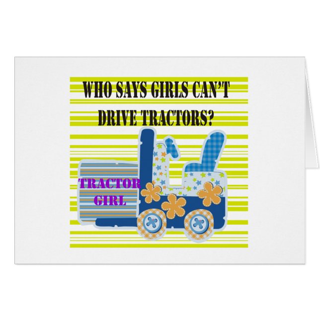 T-shirts et cadeaux de fille de tracteur (Devant horizontal)