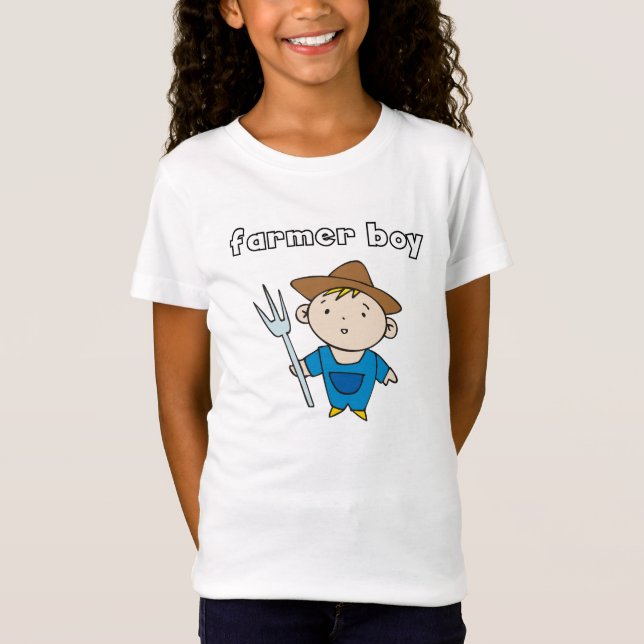 T-shirts et cadeaux de garçon d'agriculteur (Devant)