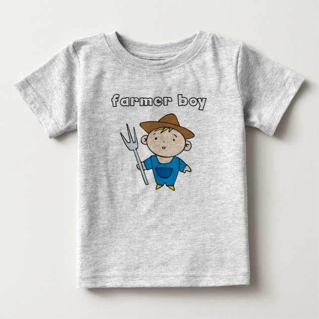 T-shirts et cadeaux de garçon paysans (Devant)