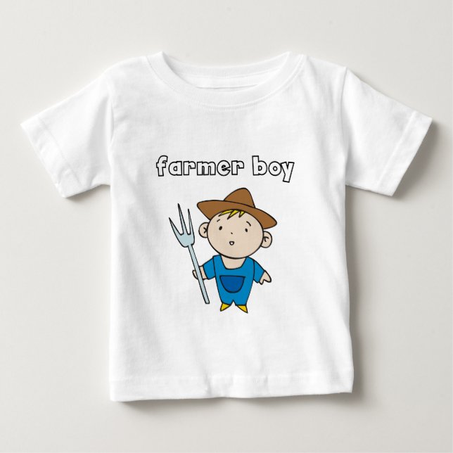 T-shirts et cadeaux de garçon paysans (Devant)