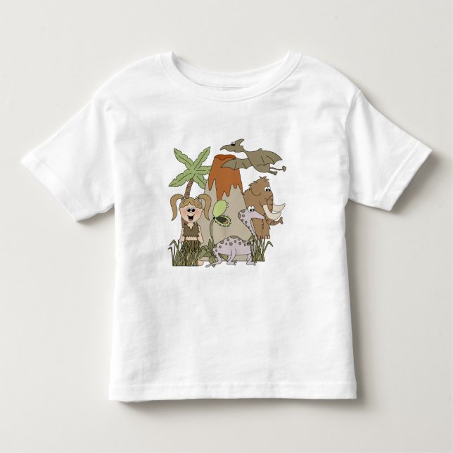 T-shirts et cadeaux de Girl Prehistory Life (Devant)