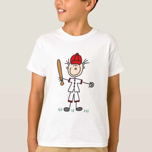 T-shirts et cadeaux de joueur de baseball de fille (Devant)