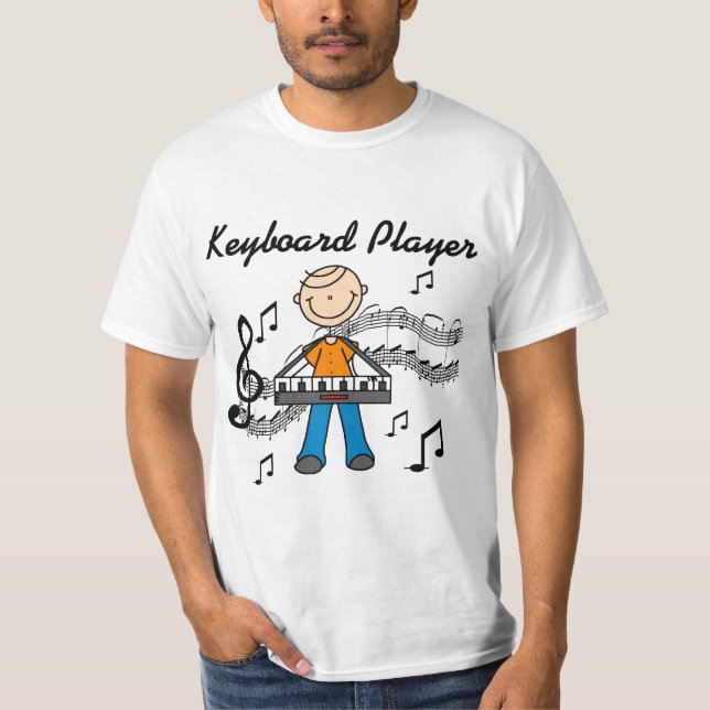 T-shirts et cadeaux de joueur de clavier (Devant)