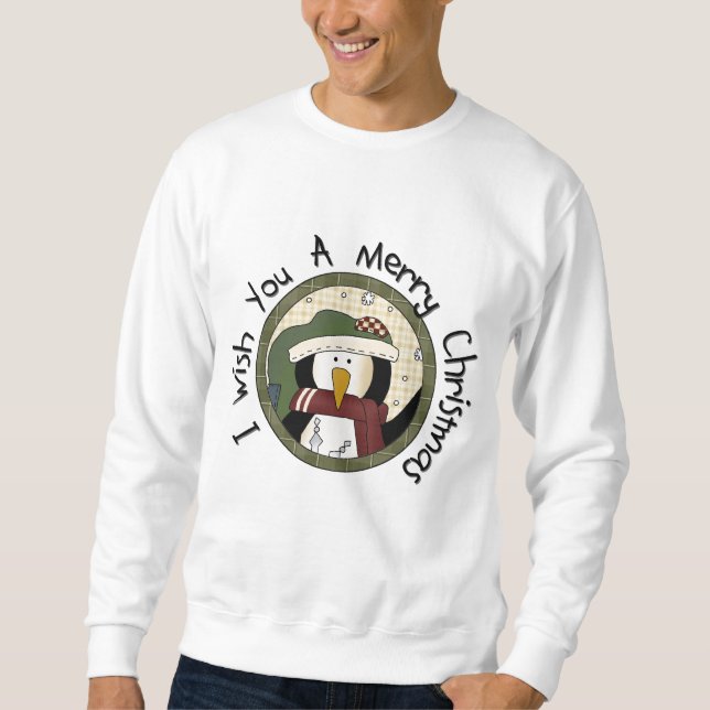 T-shirts et cadeaux de Joyeux Noël de pingouin (Devant)