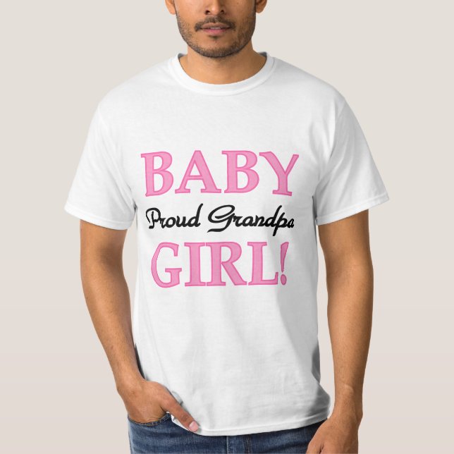 T-shirts et cadeaux de la Fille de Bébé Papy Fiers (Devant)