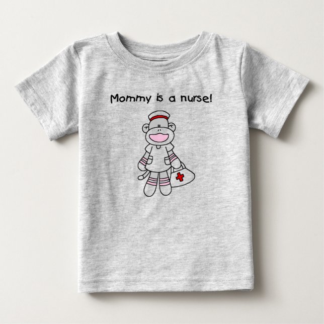 T-shirts et cadeaux de l'infirmière de singe de ch (Devant)