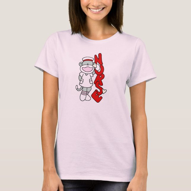 T-shirts et cadeaux de l'infirmière singe de choc (Devant)