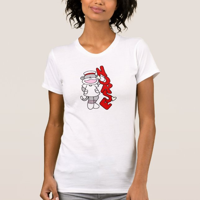 T-shirts et cadeaux de l'infirmière singe de choc (Devant)