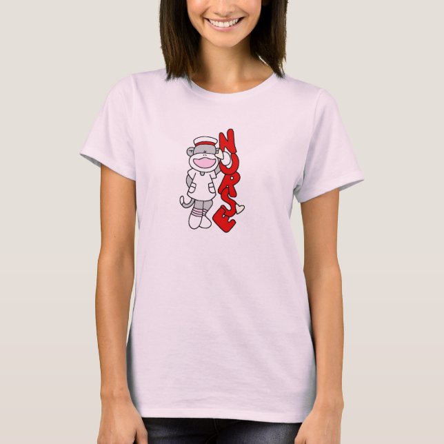 T-shirts et cadeaux de l'infirmière singe de choc (Devant)
