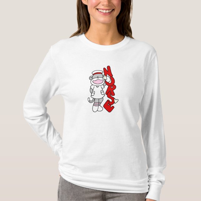 T-shirts et cadeaux de l'infirmière singe de choc (Devant)