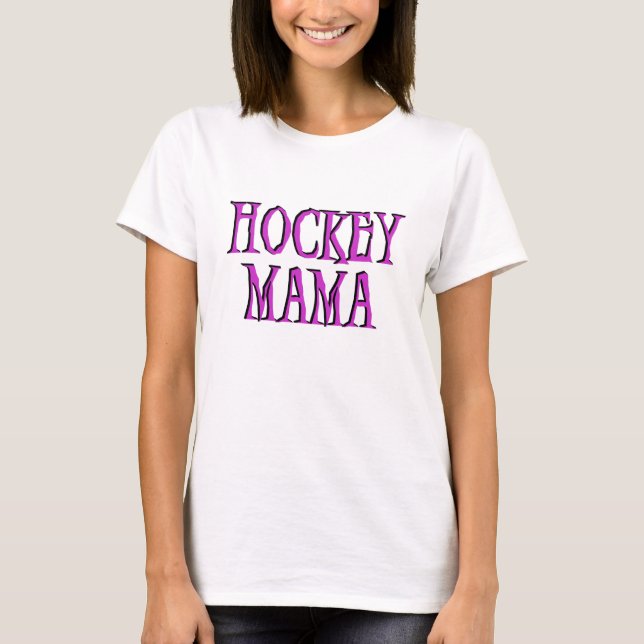 T-shirts et cadeaux de maman rose indien d'hockey (Devant)