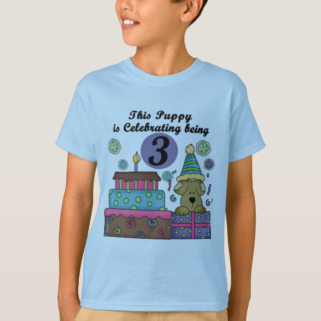 T-shirts et cadeaux de marionnettes 3e anniversair (Devant)