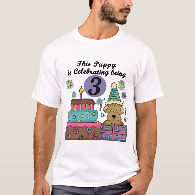 T-shirts et cadeaux de marionnettes 3e anniversair (Devant)
