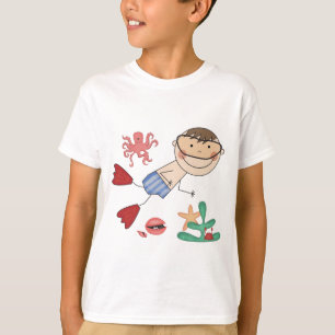 T-shirts et cadeaux de natation de garçon