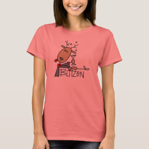 T-shirts et cadeaux de Noël de renne de Blitzen