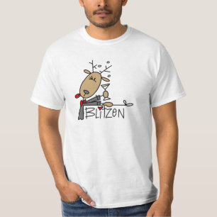 T-shirts et cadeaux de Noël de renne de Blitzen
