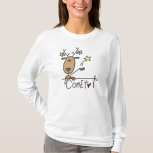 T-shirts et cadeaux de Noël de renne de comète