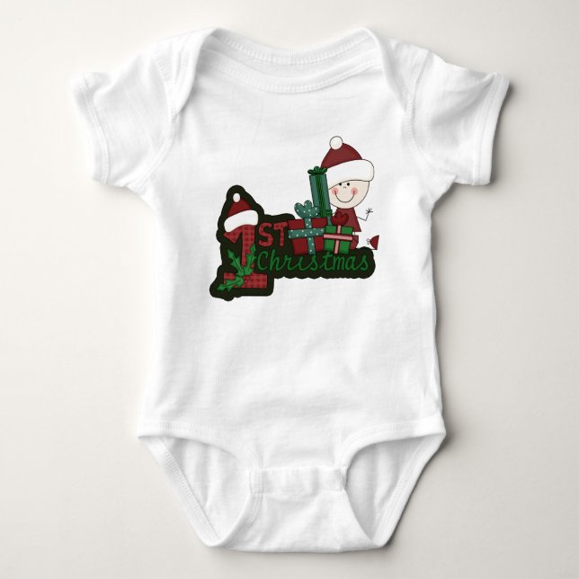 T-shirts et cadeaux de Noël Elf Baby First (Devant)