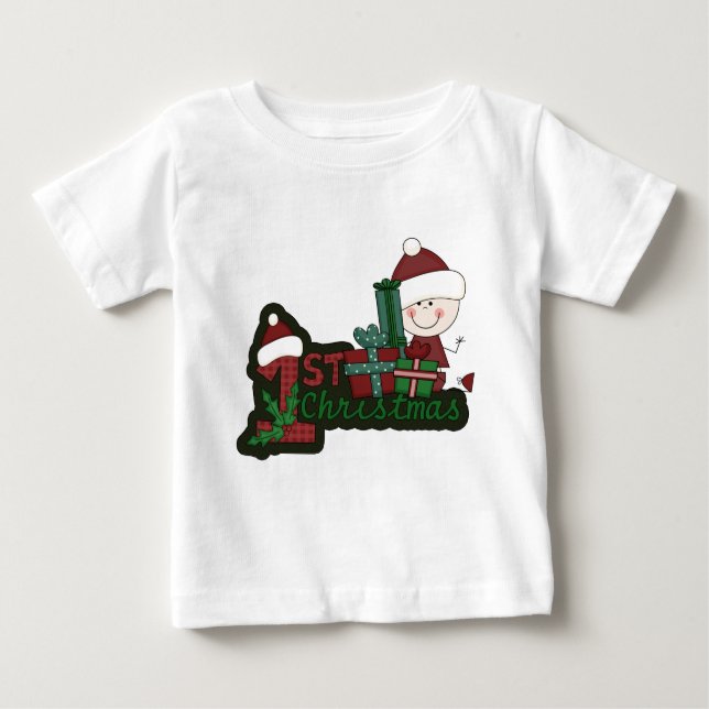 T-shirts et cadeaux de Noël Elf Baby First (Devant)