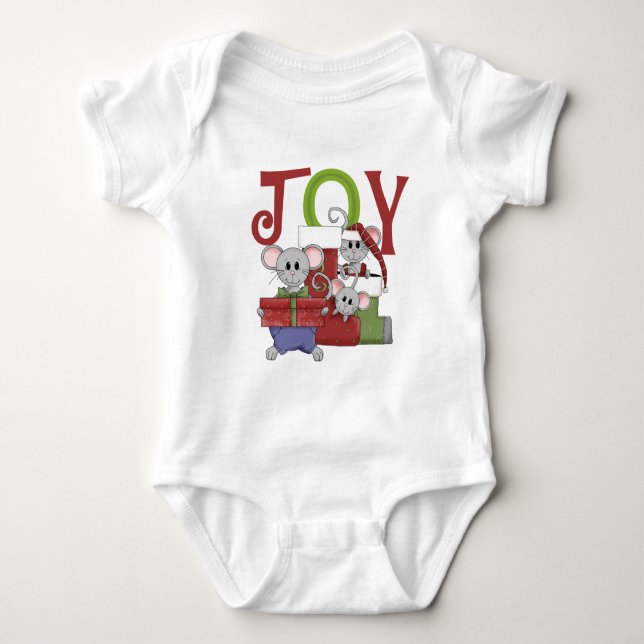 T-shirts et cadeaux de Noël Mice JOY (Devant)