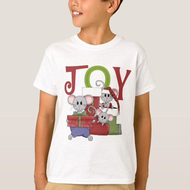 T-shirts et cadeaux de Noël Mice JOY (Devant)