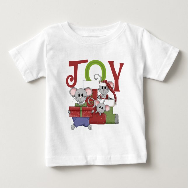 T-shirts et cadeaux de Noël Mice JOY (Devant)